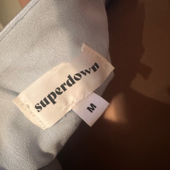 Superdown Billie Drape Midi Dress Light Blue - Picture 4 of 4